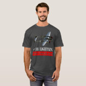 P38 Lightning War bird The fork tailed Devil Tシャツ (正面フル)