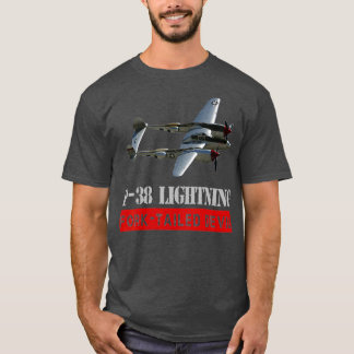 P38 Lightning War bird The fork tailed Devil Tシャツ