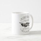 P40航空機ファイター コーヒーマグカップ (正面右)