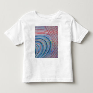 P43 青と赤と黄色のカラフル抽象芸術 トドラーTシャツ