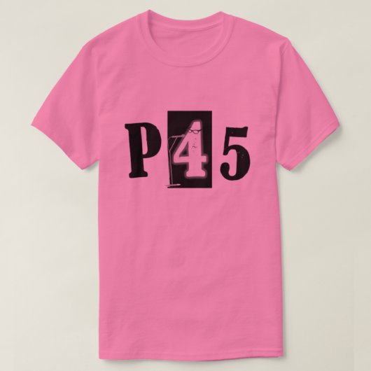 P45 Band Pink T-Shirt Tシャツ (デザイン正面)