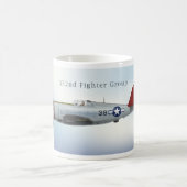 P47C Tuskegeeの落雷 コーヒーマグカップ (中央)
