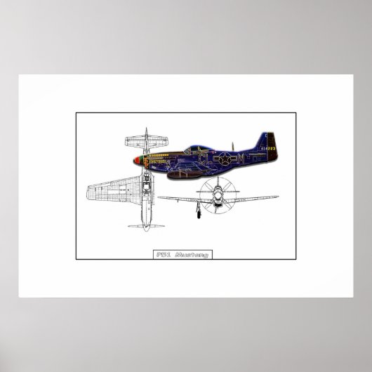 P51マスタング ポスター (正面)