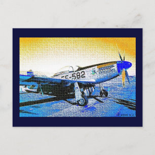 「P51マスタング」 © 2009 S.J. ポストカード