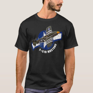P51マスタン第2次世界大戦戦闘機飛行機戦車 Tシャツ