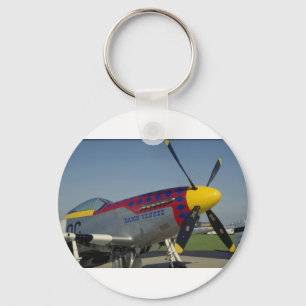 P51ムスタン、ノーズコーン/プロペラでノーズアート キーホルダー