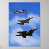 P51 F16 F15 in formation ポスター (正面)