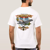 P51 Gunfighterの北アメリカの航空ムスタング Tシャツ (裏面)