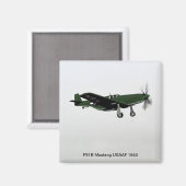 P51Bマスタング マグネット (正面/裏面)