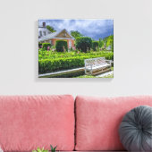 P527004(1) – 知事の宮殿の庭園（ベンチ付き） キャンバスプリント (インサイチュ (リビング))