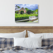 P527004(1) – 知事の宮殿の庭園（ベンチ付き） キャンバスプリント (インサイチュ (寝室))