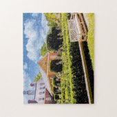 P527004(1)-Colonial Garden with Bench ジグソーパズル (縦)