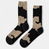 P52 Papyrus Fragment Socks –Earliest New Testament ソックス (左)