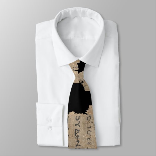 P52 Papyrus Fragment Tie–Earliest New Testament ネクタイ (タイ)