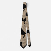 P52 Papyrus Fragment Tie–Earliest New Testament ネクタイ (正面)