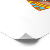 P69 – アフリカカラフルマスクポスター ポスター (角)