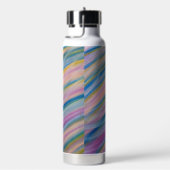 P6 Unique Colorful Abstract Art ウォーターボトル (右面)