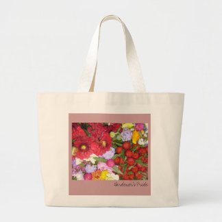 P8110077の庭師のプライド ラージトートバッグ