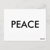 「P」は平和アルファベットのフラッシュカード ポストカード (裏面)