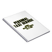 P.タクシーサービス ノートブック (右側)