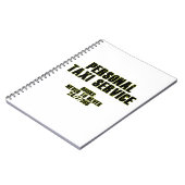 P.タクシーサービス ノートブック (左側)