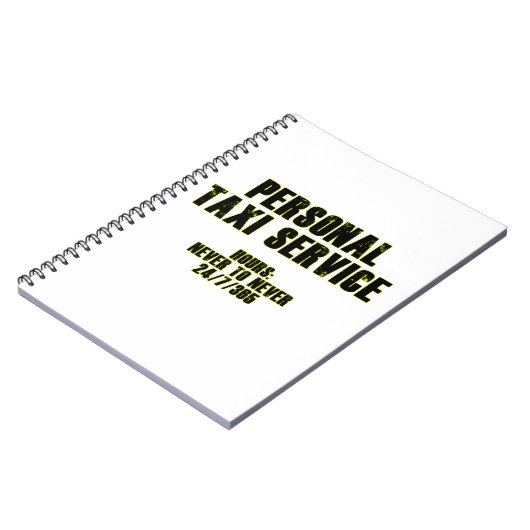 P.タクシーサービス ノートブック (左側)