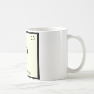 P - パルメザンチーズ 化学元素周期表 コーヒーマグカップ