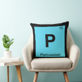 P - パーカッション 化学元素記号 クッション (椅子)