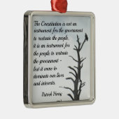 P.ヘンリーによる憲法に関する引用文 メタルオーナメント (右)