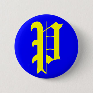 P – 古い英語 缶バッジ