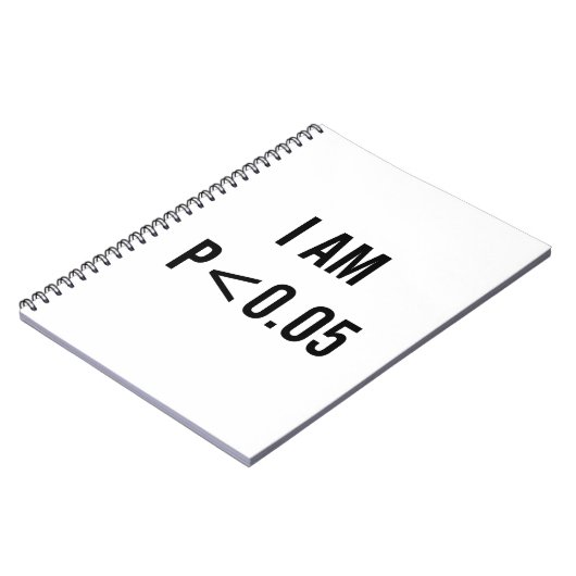 P < .05私は重要な統計数学のノートである ノートブック (左側)