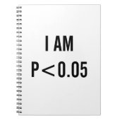 P < .05私は重要な統計数学のノートである ノートブック (正面)
