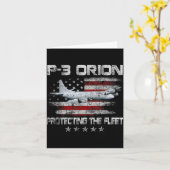 P-3オリオンサブハンターアシュウフライトフライトヴィンテージ退役軍人 カード (黄色い花)