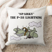 P-38のスパーキー クッション (ブランケット)