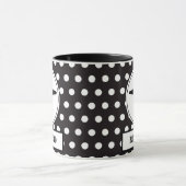 P-38シルエット（白丸、黒丸） マグカップ (中央)