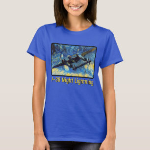P-38ナイト稲妻 Tシャツ