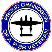 P-38ベテランの自慢の孫 Tシャツ
