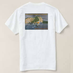 P-38地域の稲妻攻撃 Tシャツ