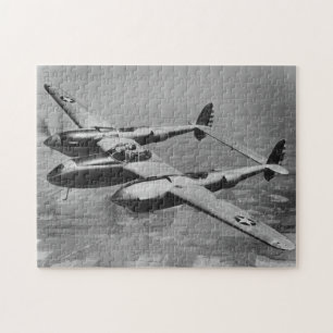 P-38稲妻航空写真 ジグソーパズル