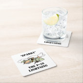 P-38稲妻「スパーキー」 スクエアペーパーコースター (インサイチュ)