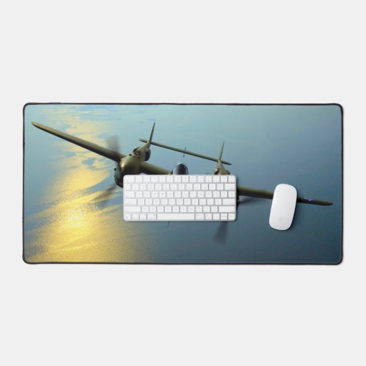 P-38稲妻 デスクマット (キーボード&マウス)