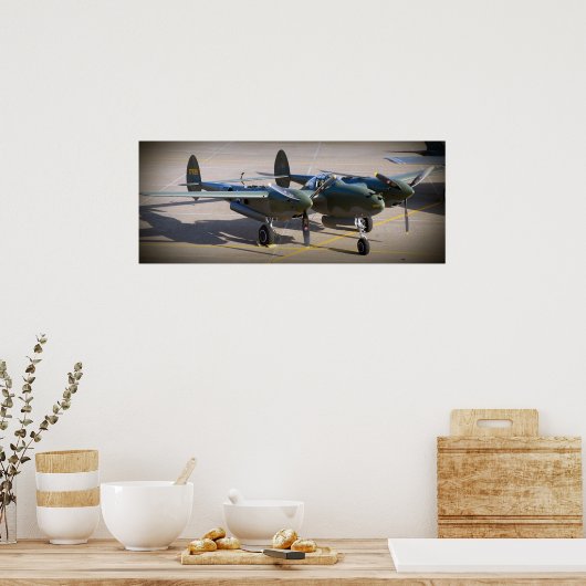 P-38稲妻 ポスター (キッチン)