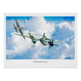 P-38稲妻 ポスター