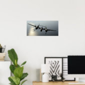 P-38稲妻 ポスター (ホームオフィス)