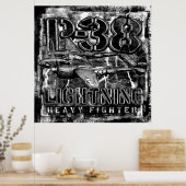 P-38稲妻 ポスター (キッチン)