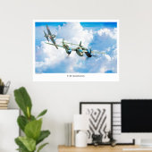 P-38稲妻 ポスター (ホームオフィス)