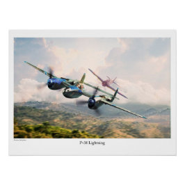 P-38稲妻 ポスター
