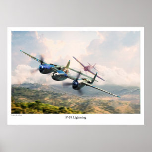 P-38稲妻 ポスター