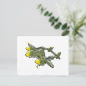 p-38稲妻 ポストカード (スタンド正面)
