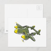 p-38稲妻 ポストカード (正面/裏面)